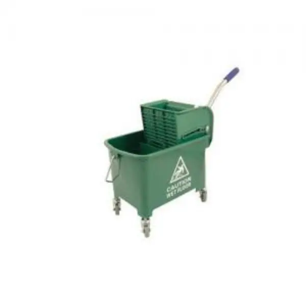 Mobile Mop Bucket with Wringer - Green