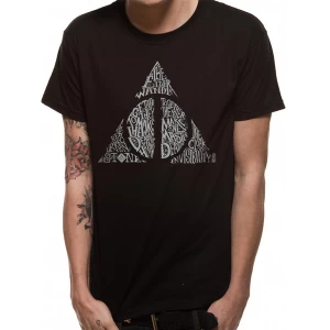 Harry Potter - Symbol Mens Small T-Shirt - Black