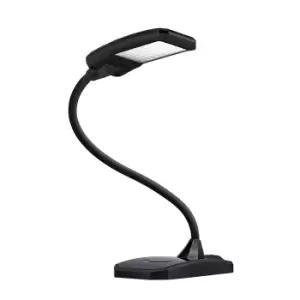 Hansa TWIST LED desk lamp, height 390 mm, black