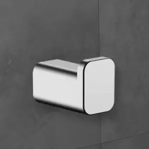 Hansgrohe - AddStoris Single Robe Hook Chrome Bathroom Modern Wall Mount 41742000 - Silver
