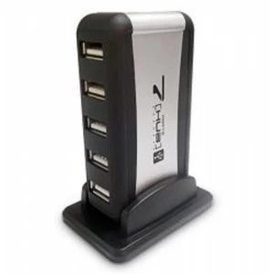 Dynamode USB-H70-1A2.0 External 7-Port USB 2.0 Hub Mains Powered UK Plug