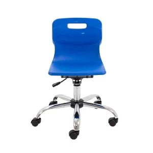 TC Office Titan Swivel Junior Chair with Castors, Blue