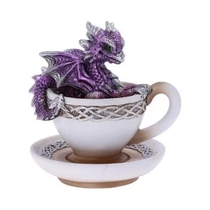 Dracuccino (Purple) Dragon Teacup Figurine