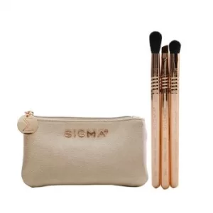 Sigma BeautyPetite Perfection Brush Set (3x Mini Brushes, 1x Bag) 3pcs+1bag