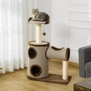 Pawhut Cat Tree Tower Activity Centre - Brown