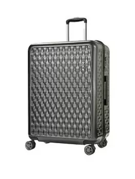 Rock Luggage Allure Large 8-Wheel Suitcase - Charcoal
