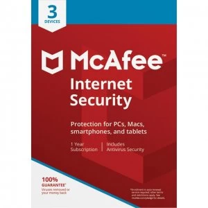 McAfee Internet Security 2018 MIS00UNR3RDD Software