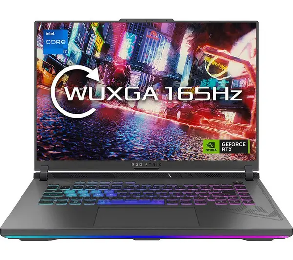 ASUS ROG Strix G16 16" Gaming Laptop - Intel Coreª i7, RTX 4050, 512GB SSD, Black,Green 4711387210451