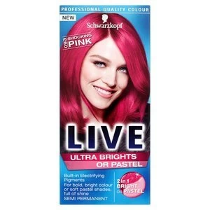 Schwarzkopf LIVE Ultra Brights 093 Shocking Pink Hair Dye Pink