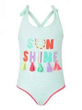 Accessorize Girls Sunshine Swimsuit - Multi, Size Age: 11-12 Years, Women