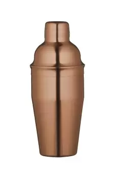 Copper Finish Stainless Steel Cocktail Shaker, 550ml Gift Boxed