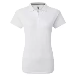 Footjoy Neck Trim Polo Shirt Womens - White