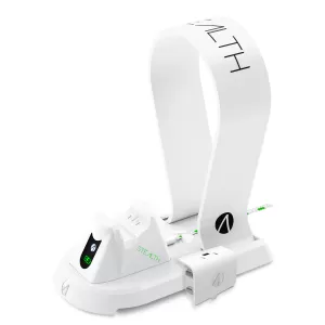 STEALTH SX-C60 White Charging Station with Headset Stand for Xbox One Game