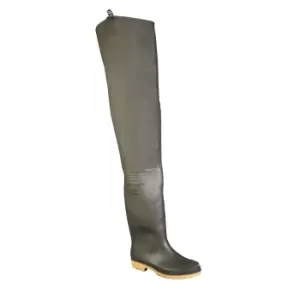 Dikamar Administrator Thigh Wader / Mens Boots / Plain Rubber Wellingtons (11 UK) (Green)