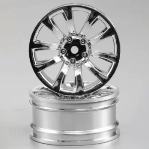 Killerbody Wheel 3Mm Offset Chrome 10-Spoke 1/10 Tc (4)