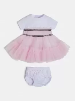 Guess Kids Tulle Insert Dress And Panties Set