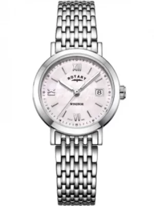 Rotary Ladies Windsor Mother Of Pearl Bracelet Watch LB05300/39