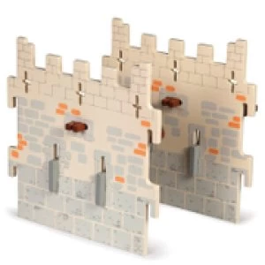 Papo Medieval Era: Weapon Master Castle - 2 Medium Walls (Set 5)
