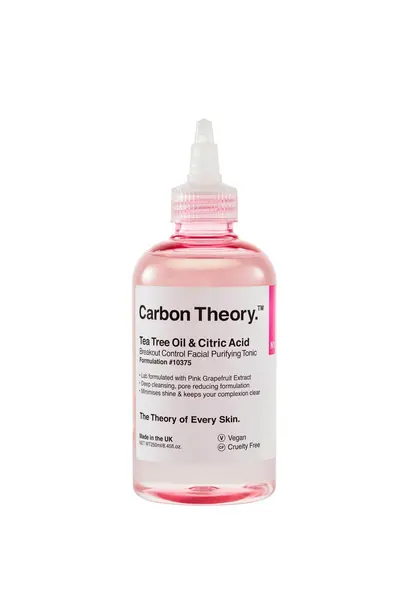 Carbon Theory Tea Tree Oil & Citric Acid Breakout Control Facial Purifying Tonic 250ml