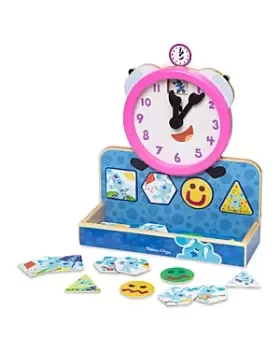 Melissa & Doug Blue's Clues & You Wooden Tickety Tock Magnetic Clock - Ages 3+