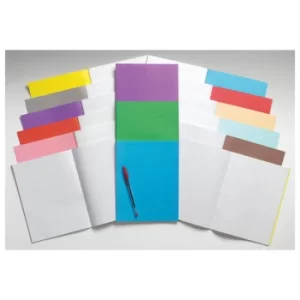 Rapid 9x7in Exercise Book Plain Unruled 80 Page Yellow Box of 100