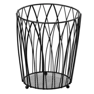 Showerdrape Vista Waste Paper Basket - Black