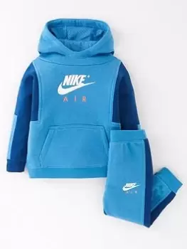 Boys, Nike Air Pullover Pant Set - Blue Size 12 Months