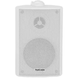 6.5" 100V 8Ohm Outdoor Weatherproof Speaker White 120W IP54 Rated Background