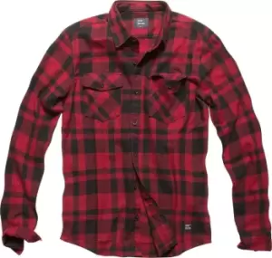 Vintage Industries Austin Shirt, red, Size L, red, Size L