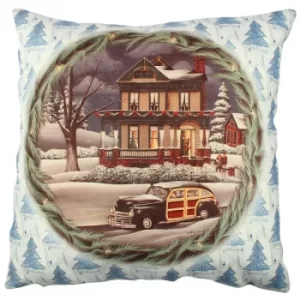 A11884 Multicolor Cushion Winter Scene