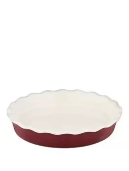 Tower Barbary & Oak By Tower 27Cm Pie Dish Stoneware - Bordeaux Red
