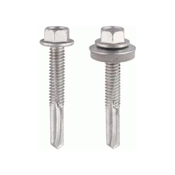 5.5 x 65mm Hex Head Self Drilling Heavy Section TEK Screws With 16mm Washer Qty 100 - Timco