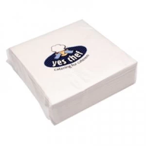 Maxima White 2-Ply Paper Napkins 400x400mm Pack of 100 0502122