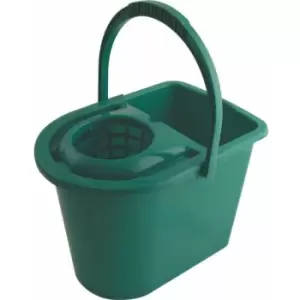 15LTR Plastic Mop Bucket Green - Cotswold