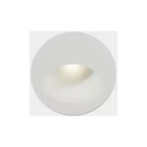 LEDS C4 Bat Round Oval Outdoor LED Recessed Wall Light Round White IP65 2.2W 3000K