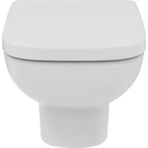 Ideal Standard i. life A Wall Hung Toilet and Soft Close Seat in White Ceramic