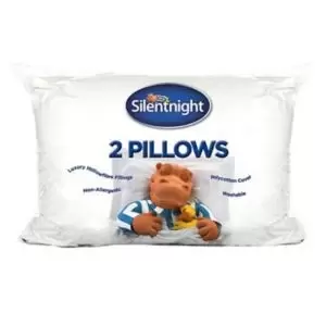 Silentnight Essentials Medium Hypoallergenic Pillow, Pack Of 2 White