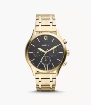 Fossil Men Fenmore Midsize Multifunction Gold-Tone Stainless Steel Watch