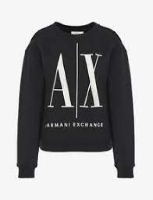 Armani Exchange AX Icon Logo Sweatshirt Navy Size L Men