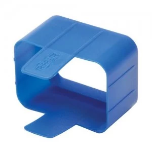 Tripp Lite Plug-lock Inserts keep C20 power cords solidly connected to C19 outlets Blue color Package of 100