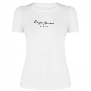 Pepe Jeans Core Logo T-Shirt - 800 WHITE