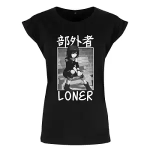 Tokyo Spirit Womens/Ladies Loner T-Shirt (XXL) (Black)