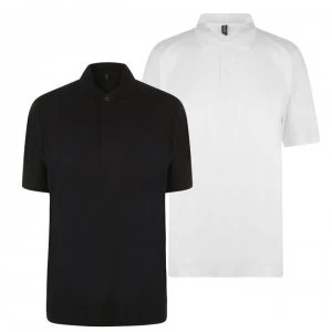 Donnay Two Pack Polo Shirts Mens - White/Black