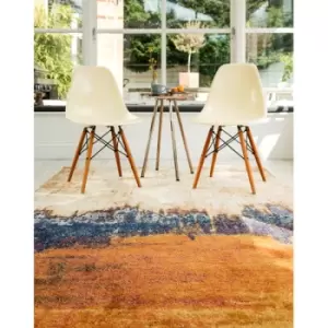 Asiatic Carpets Nova Machine Woven Rug Distress Orange - 120 x 170cm