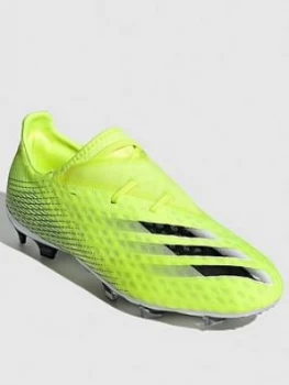 Adidas Mens X Ghosted.2 Firm Ground Football Boot - Yellow