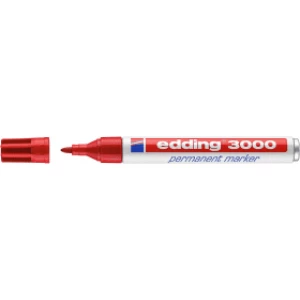 Edding 3000 Permanent Marker - Red