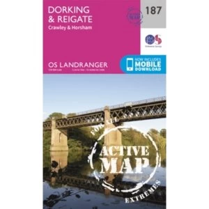 Dorking, Reigate & Crawley by Ordnance Survey (Sheet map, folded, 2016)