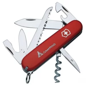 Victorinox 1361371B1 Camper Swiss Army Knife Red Blister Pack