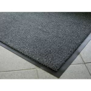 Entrance matting for indoor use, polypropylene pile, LxW 1500 x 900 mm, Black / metallic