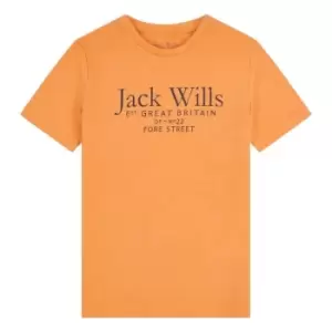 Jack Wills Wills Script T-Shirt Infant Boys - Orange